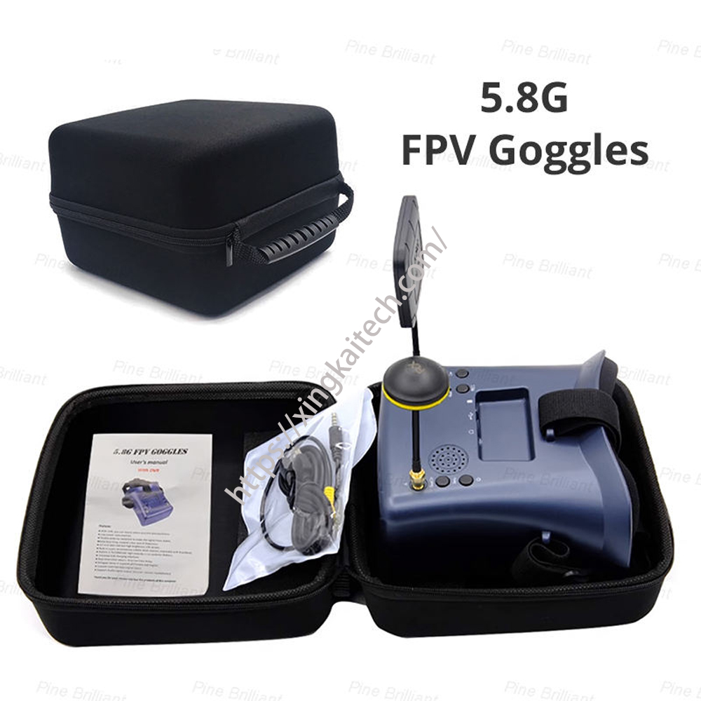 Drone Racing Goggles - 5.8G FPV Goggles 4.3Inch 40CH LS008D