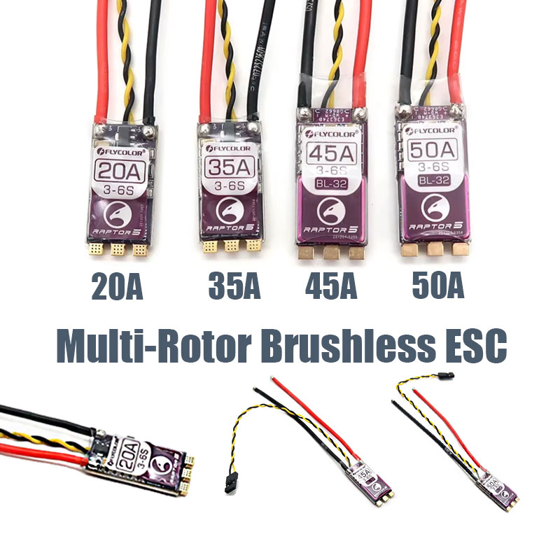 Drone Racing Motor - FLYCOLOR Raptor5 Multi-Rotor Brushless ESC 20A