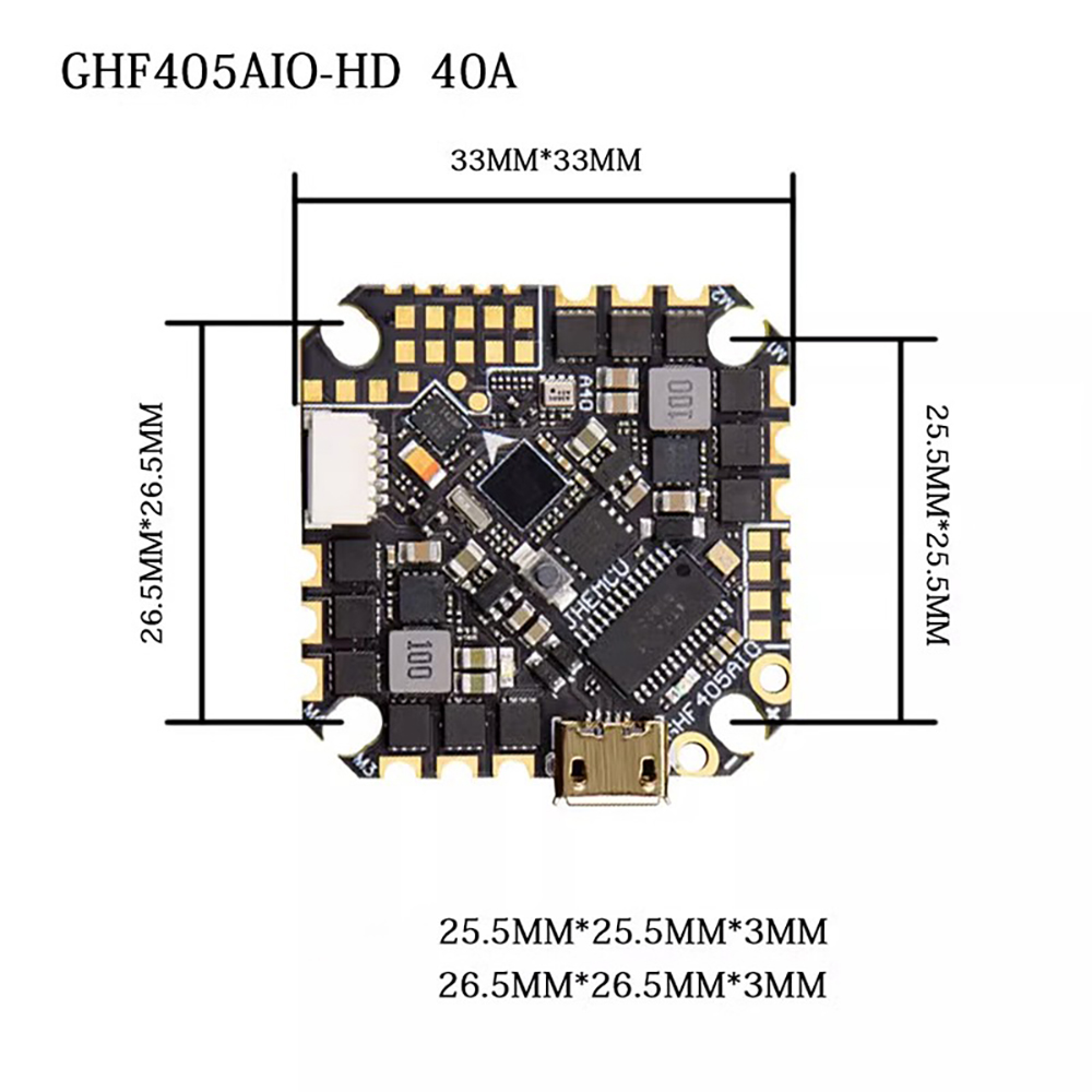 JHEMCU GHF405AIO-HD 40A AIO Fl - Drone Racing Flight Controller 리뷰 및 가격