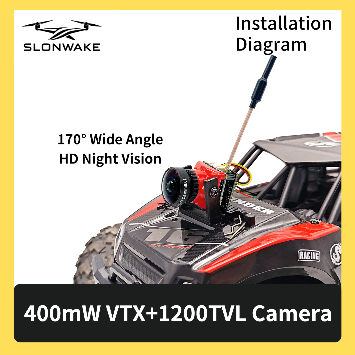 SLONWAKE 5.8G 48CH FPV 400mw V - Drone Racing Frame 리뷰 및 가격